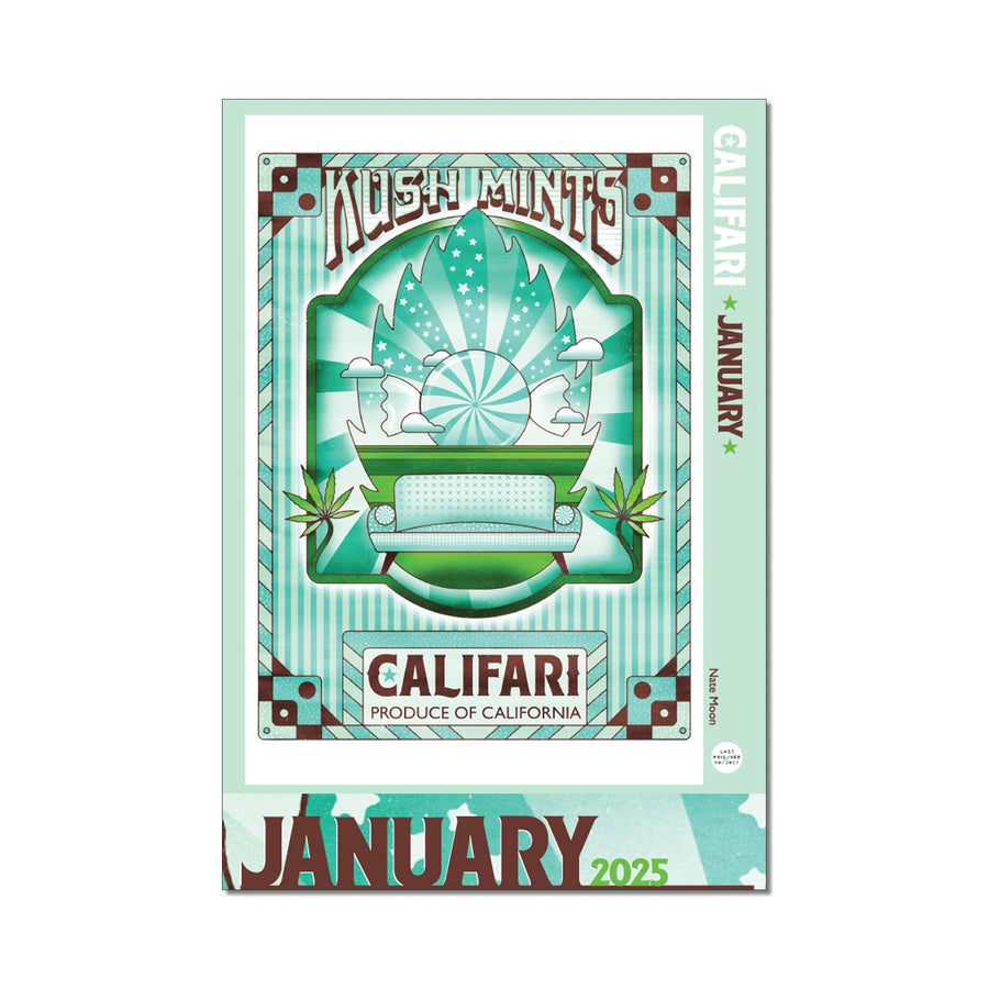 2025 Cannabis Art Benefit Calendar * Half the Proceeds to Last Prisoner Project