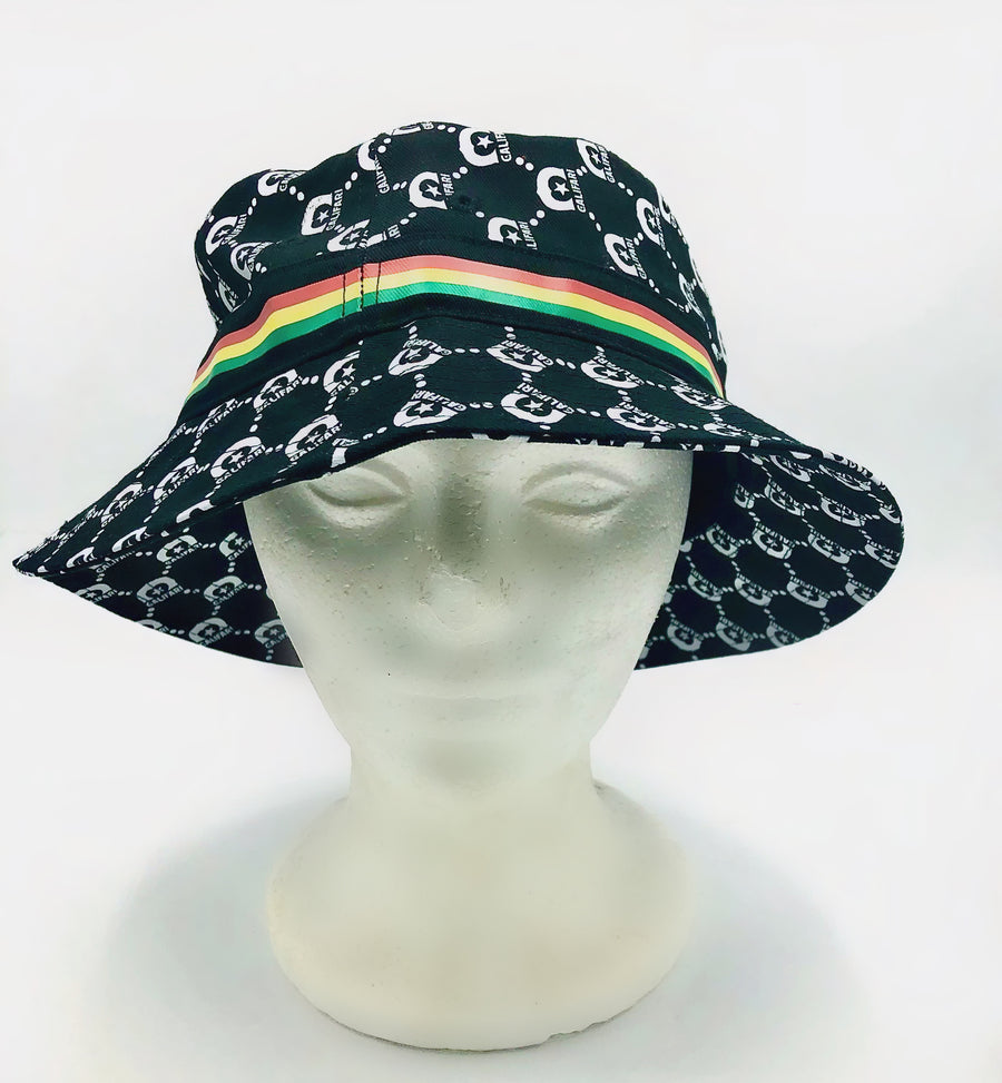 Califari Black Bucket Hat