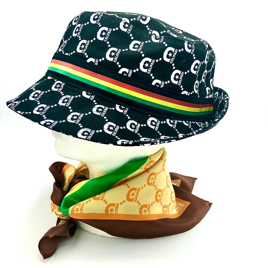 Califari Black Bucket Hat