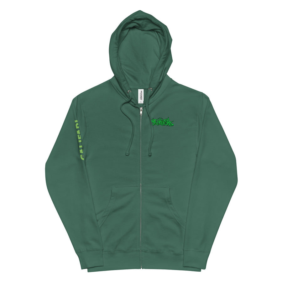 OG Kush Hyped Up Unisex fleece zip up hoodie