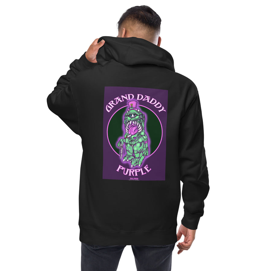 Grand Daddy Purple Unisex fleece zip up hoodie