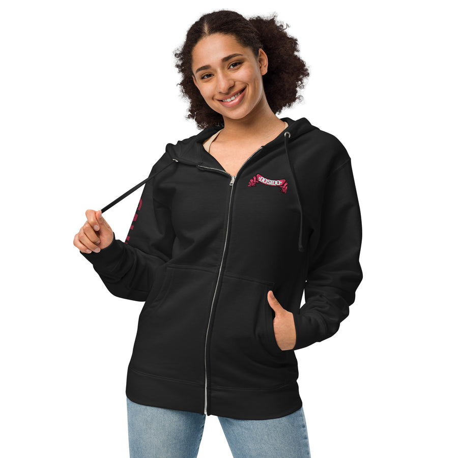 Dosido Unisex fleece zip up hoodie