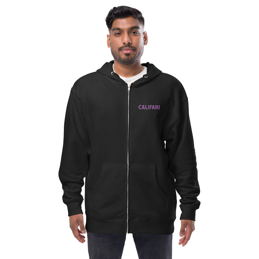 Grand Daddy Purple Unisex fleece zip up hoodie