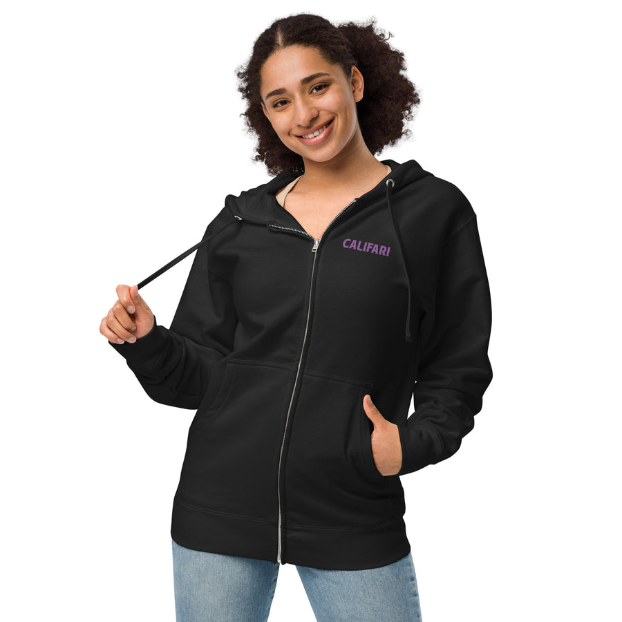 Grand Daddy Purple Unisex fleece zip up hoodie